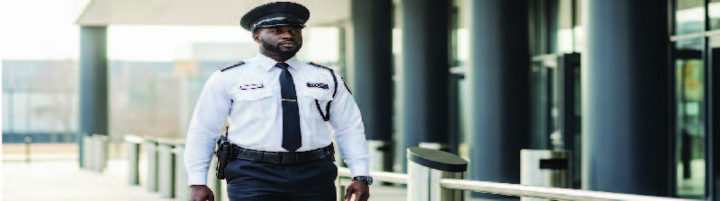 Security guard in uniform