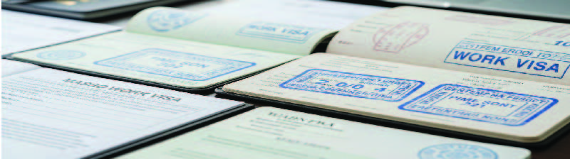 Work visa documents